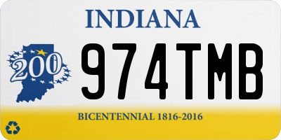 IN license plate 974TMB