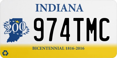 IN license plate 974TMC