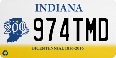 IN license plate 974TMD