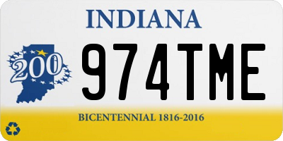 IN license plate 974TME
