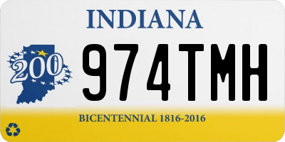 IN license plate 974TMH