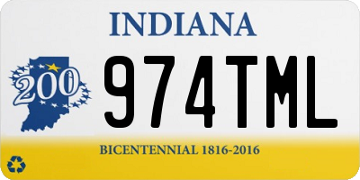 IN license plate 974TML