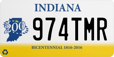 IN license plate 974TMR