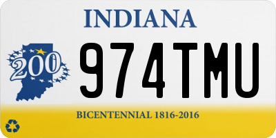 IN license plate 974TMU
