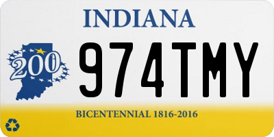IN license plate 974TMY