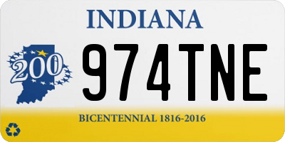 IN license plate 974TNE