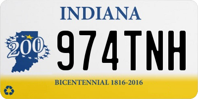 IN license plate 974TNH