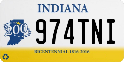 IN license plate 974TNI