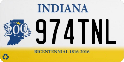 IN license plate 974TNL