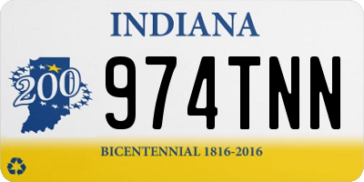 IN license plate 974TNN