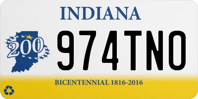 IN license plate 974TNO