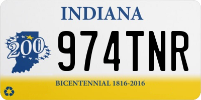 IN license plate 974TNR