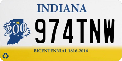 IN license plate 974TNW