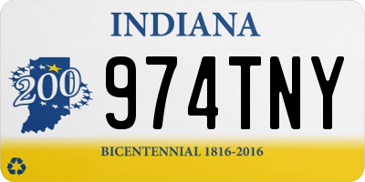 IN license plate 974TNY