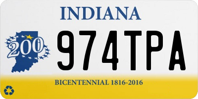 IN license plate 974TPA