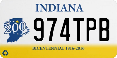 IN license plate 974TPB