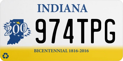 IN license plate 974TPG