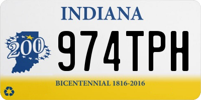 IN license plate 974TPH