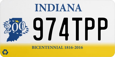 IN license plate 974TPP