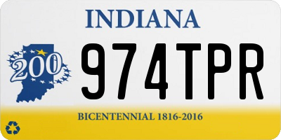 IN license plate 974TPR