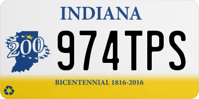 IN license plate 974TPS
