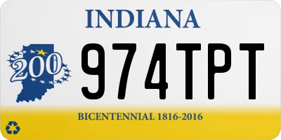 IN license plate 974TPT