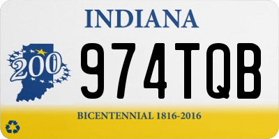 IN license plate 974TQB