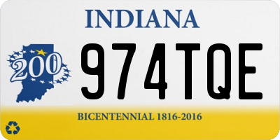 IN license plate 974TQE