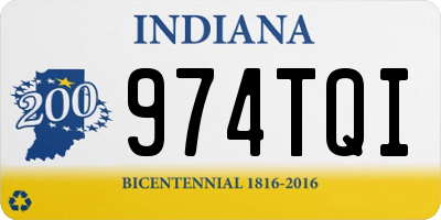 IN license plate 974TQI