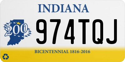 IN license plate 974TQJ