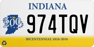 IN license plate 974TQV