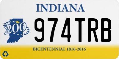 IN license plate 974TRB