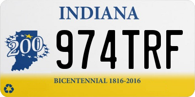 IN license plate 974TRF