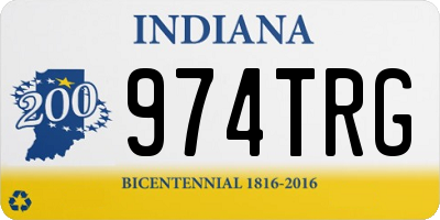 IN license plate 974TRG