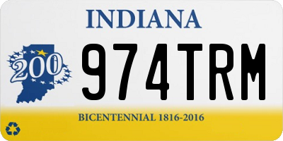 IN license plate 974TRM