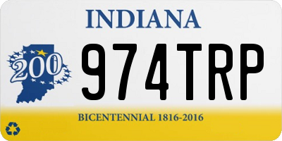 IN license plate 974TRP