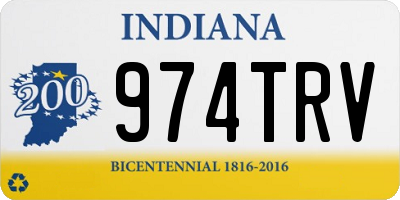 IN license plate 974TRV