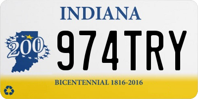 IN license plate 974TRY