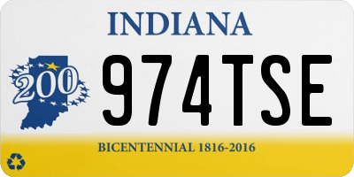 IN license plate 974TSE
