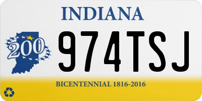 IN license plate 974TSJ