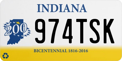 IN license plate 974TSK