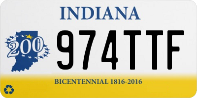IN license plate 974TTF