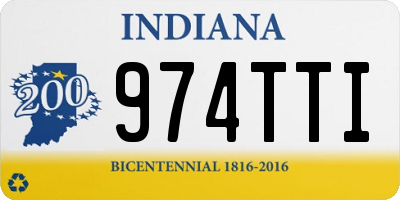 IN license plate 974TTI