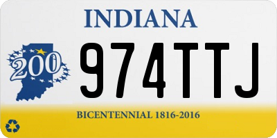 IN license plate 974TTJ