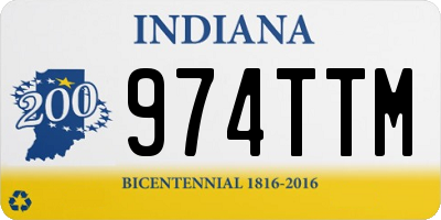 IN license plate 974TTM