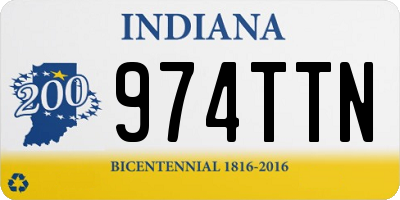 IN license plate 974TTN