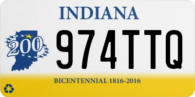 IN license plate 974TTQ