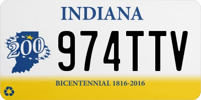 IN license plate 974TTV