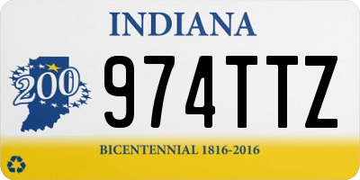 IN license plate 974TTZ
