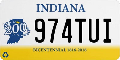 IN license plate 974TUI